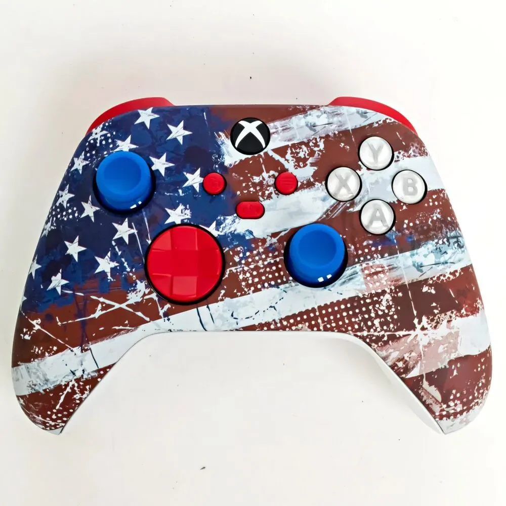 Xbox Wireless Gaming Controller - Distressed US Flag - Never Used